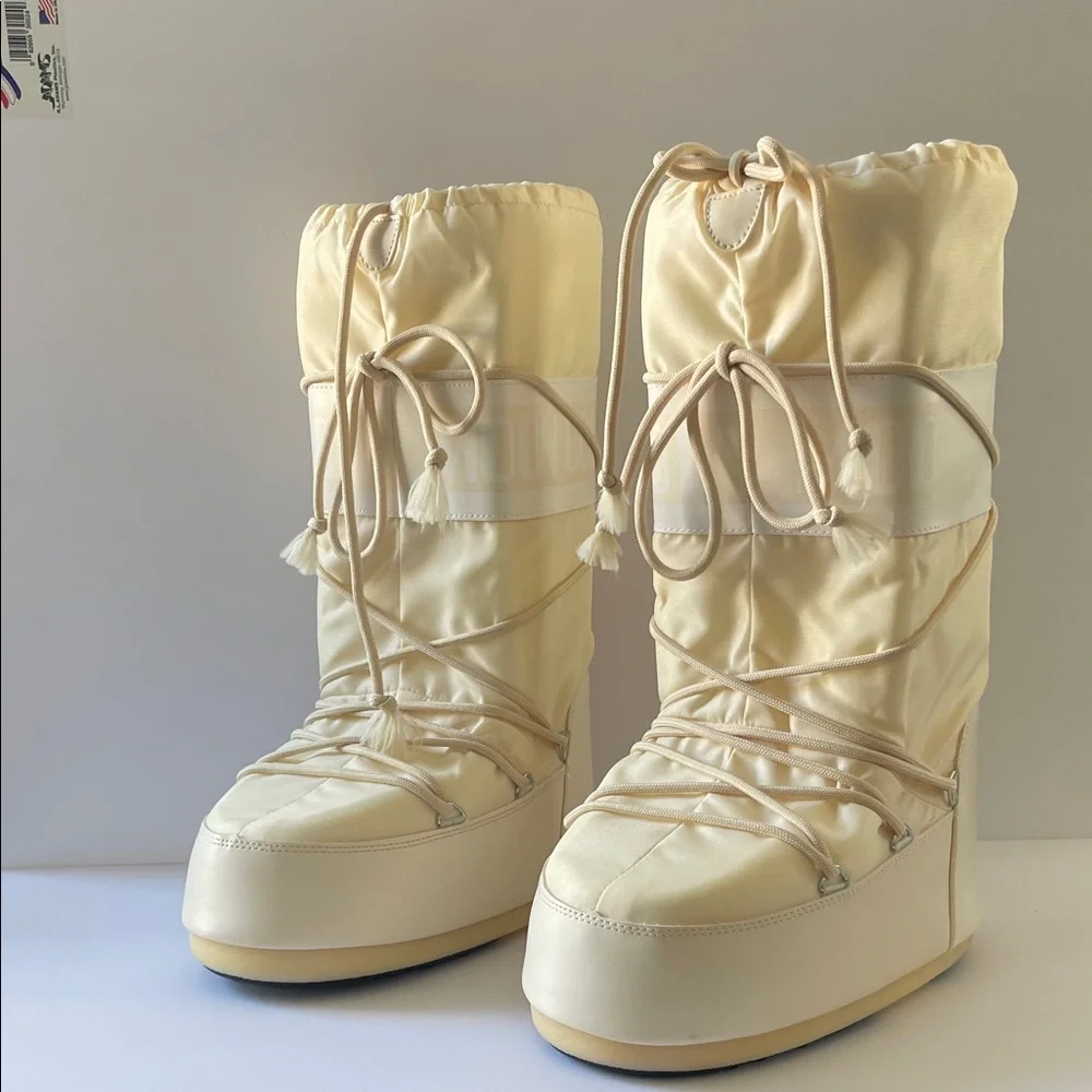 Moon Boot Nylon Boot In Cream - Picture 3 of 16